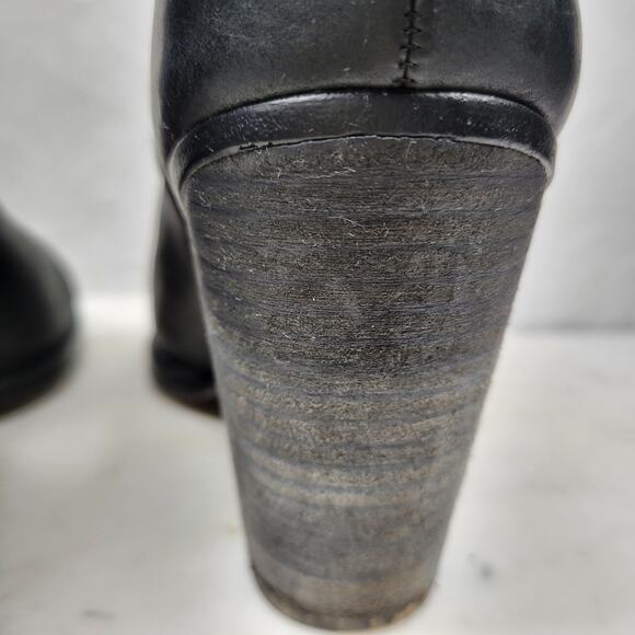 Vince‎ Camuto Helyn Ankle Boots Womens 8.5 Black Soft Leather Pull On Block Heel - Picture 11 of 16